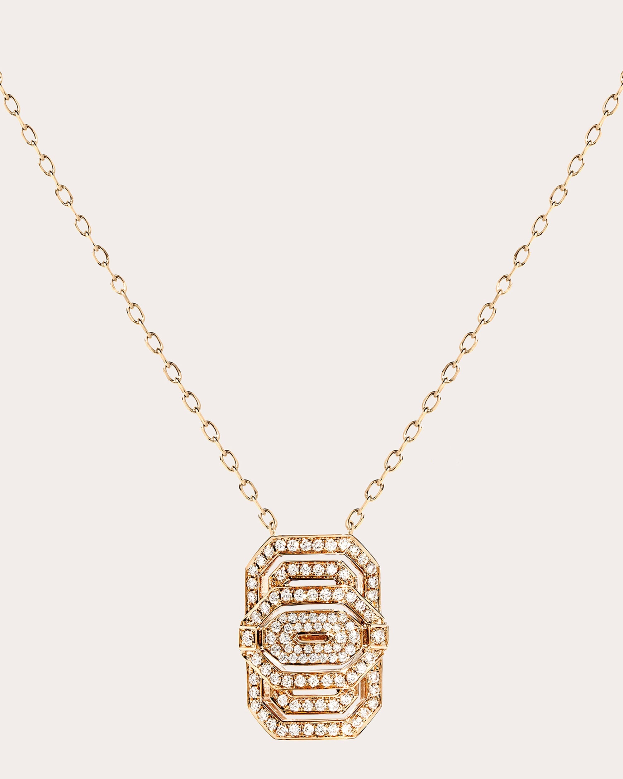 My Way Diamond & 18k Rose Gold Pendant Necklace