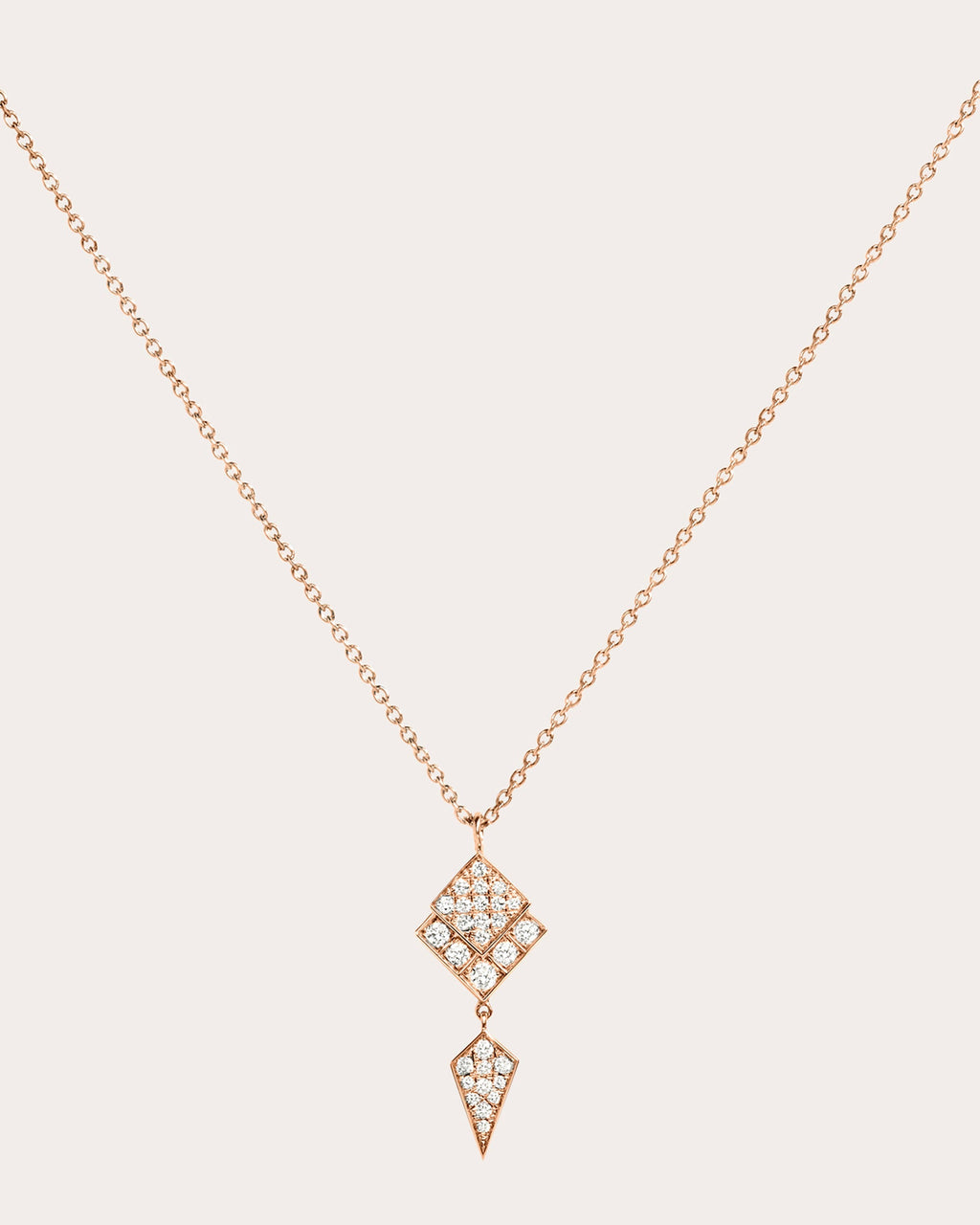 Stairway 18K Gold Diamond Pendant Necklace