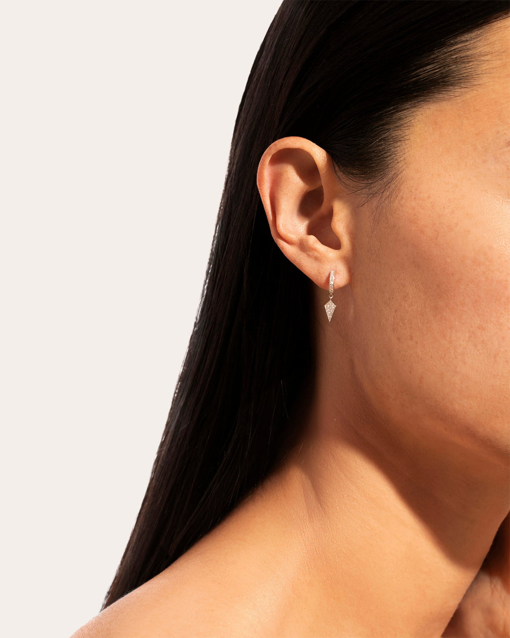 Stairway 18K Gold Diamond Single Earring