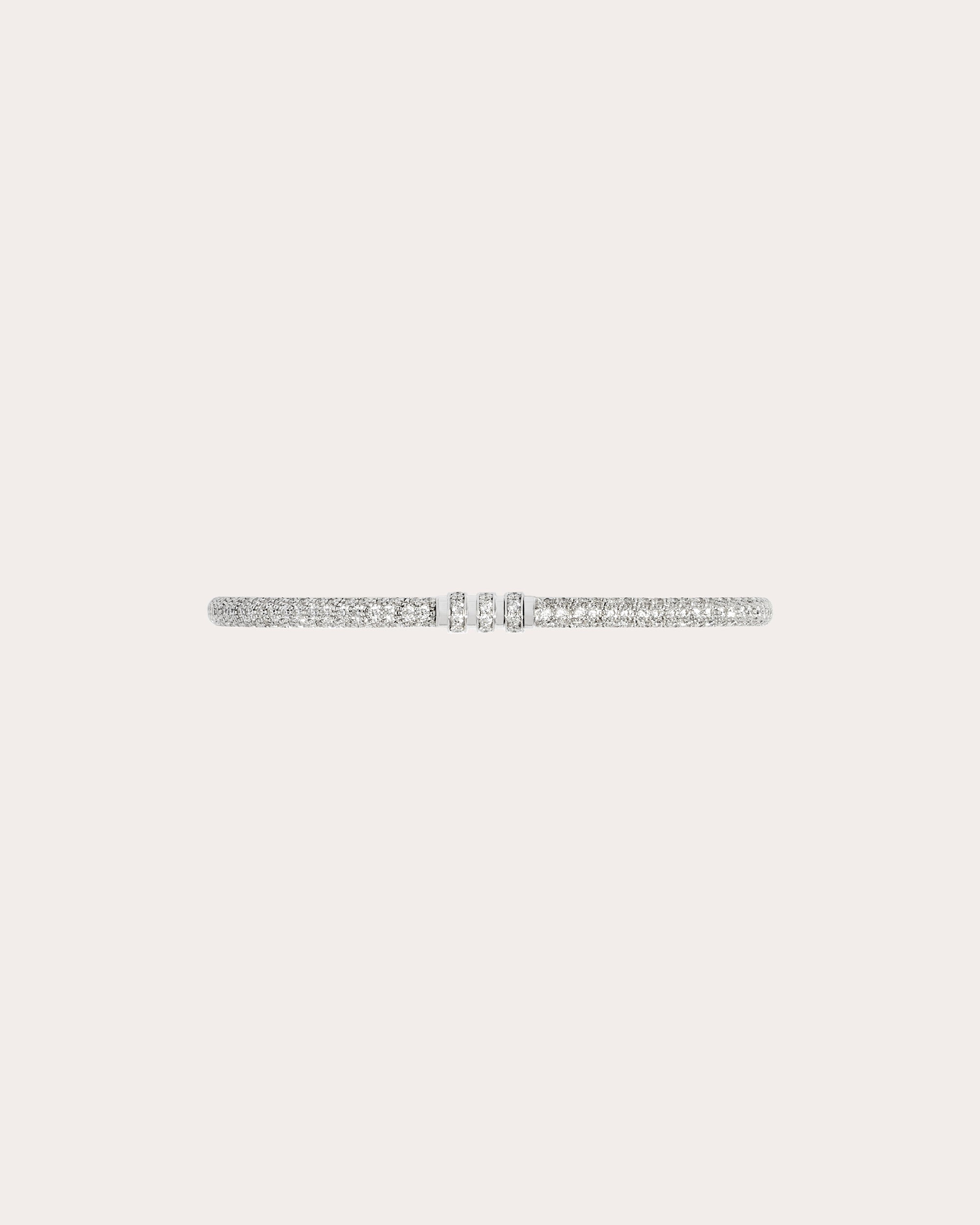 Reptile 18K Gold Diamond Bangle