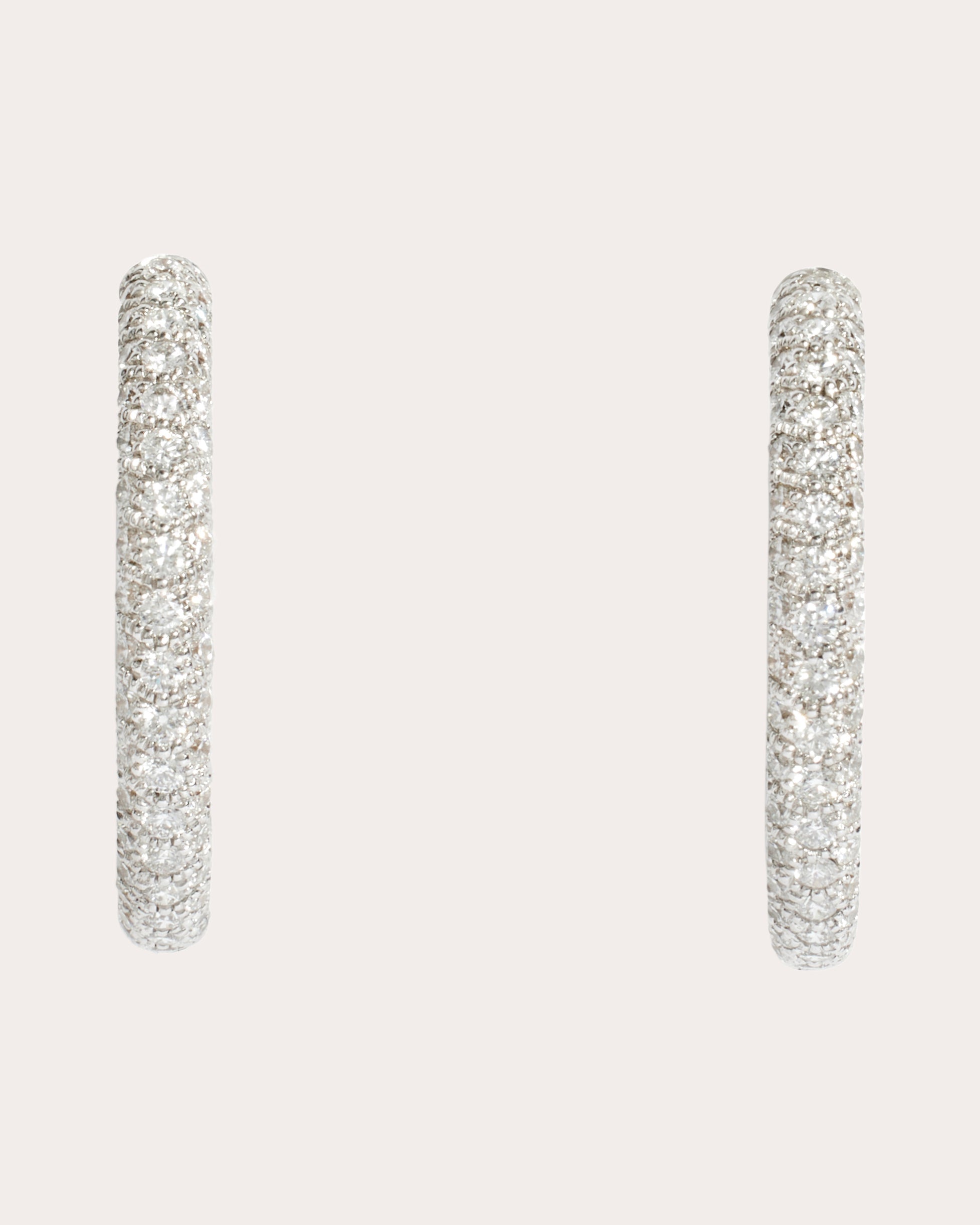 Reptile 18K Gold Diamond Hoop Earrings
