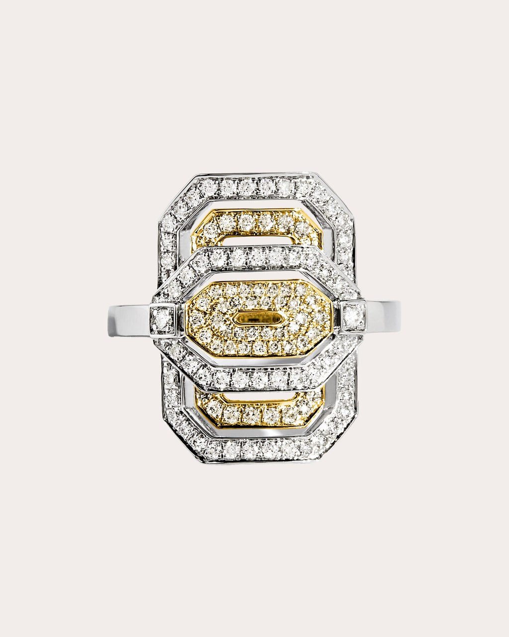 Petite My Way 18K Two-Tone Gold Diamond Ring