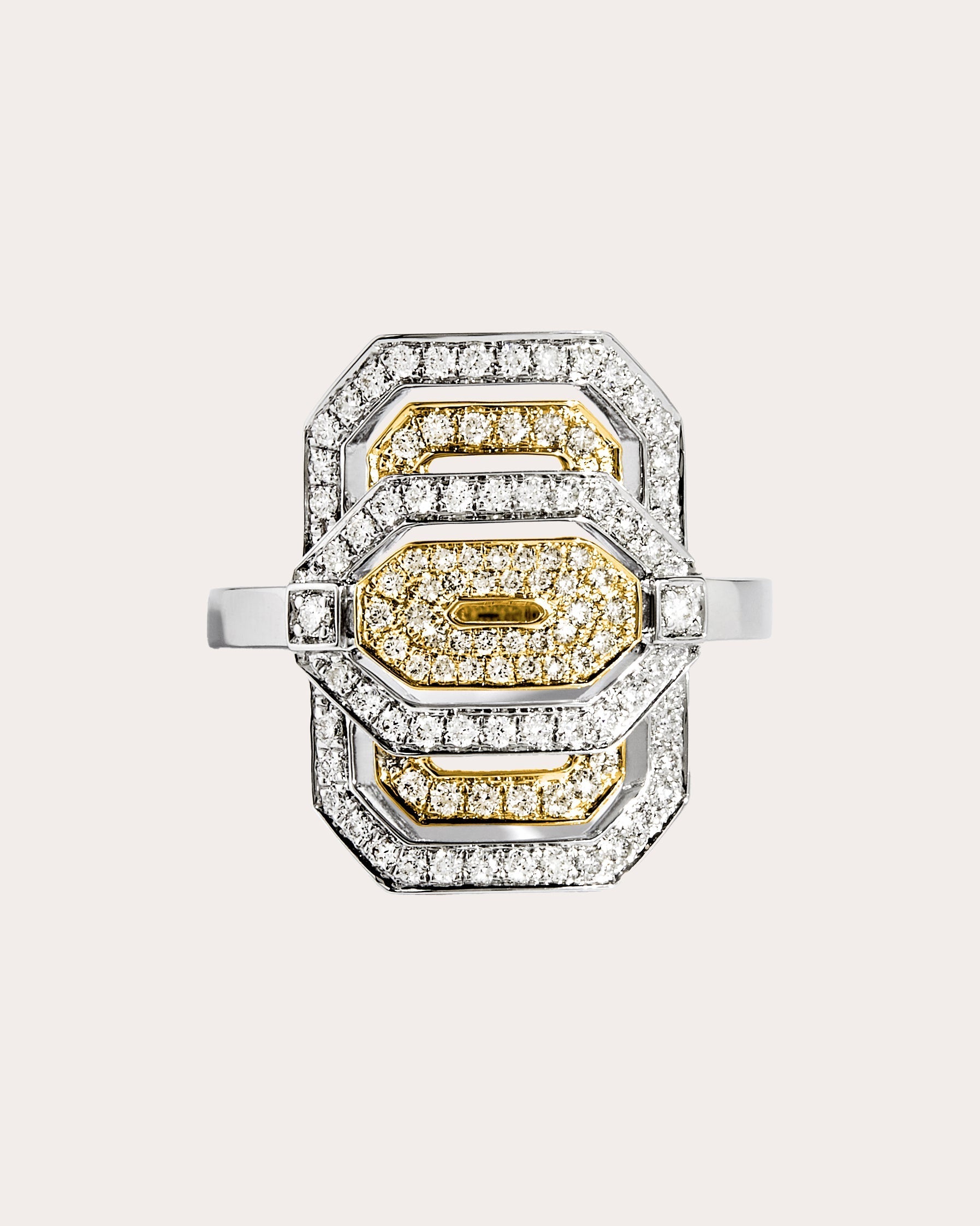 Petite My Way 18K Two-Tone Gold Diamond Ring