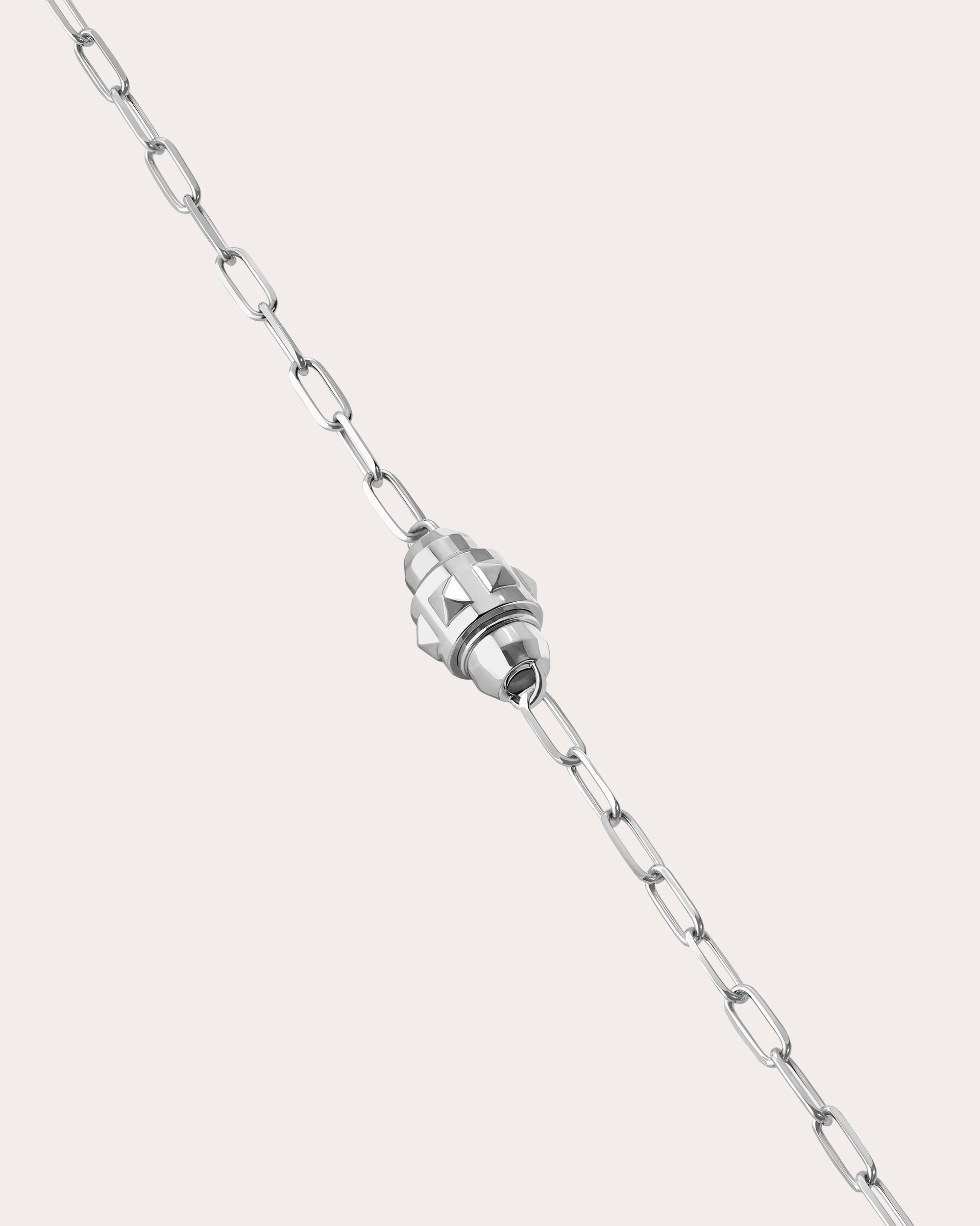 Rockaway Rhodium-Plated Sterling Silver Spinner Bracelet