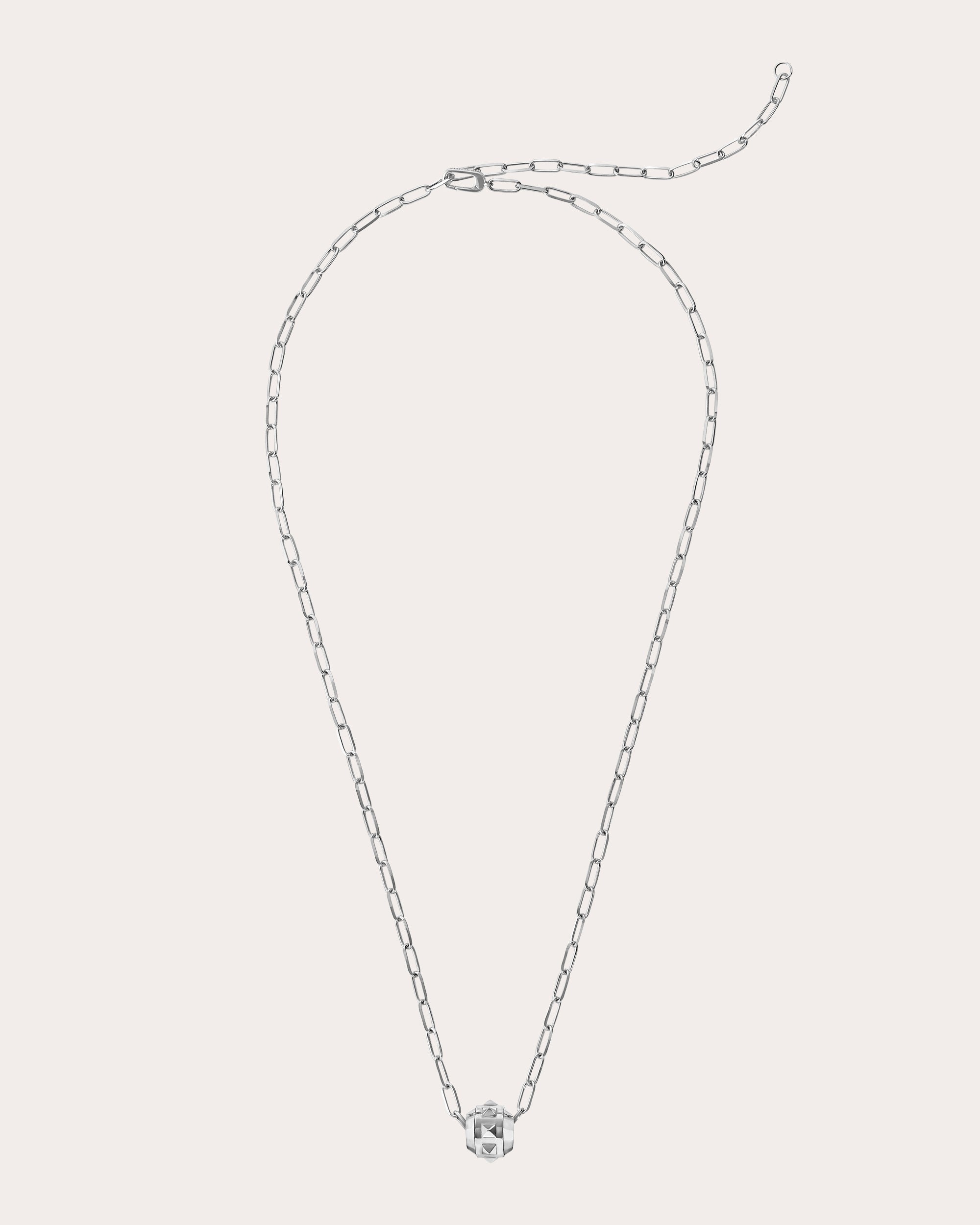 Rockaway Rhodium-Plated Sterling Silver Spinner Pendant Necklace