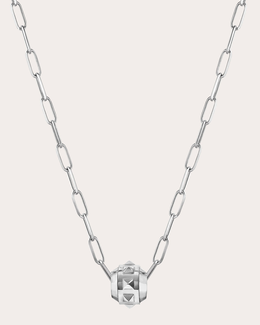 Rockaway Rhodium-Plated Sterling Silver Spinner Pendant Necklace