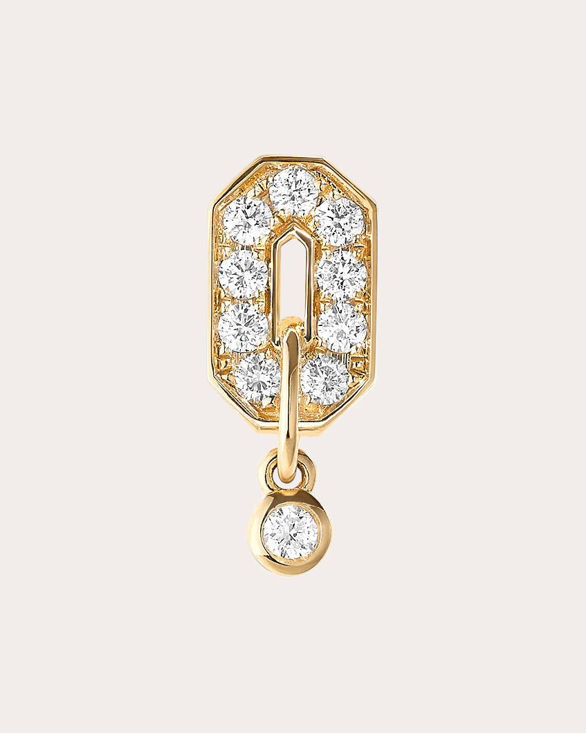 Mini My Way 18K Gold Diamond Single Earring