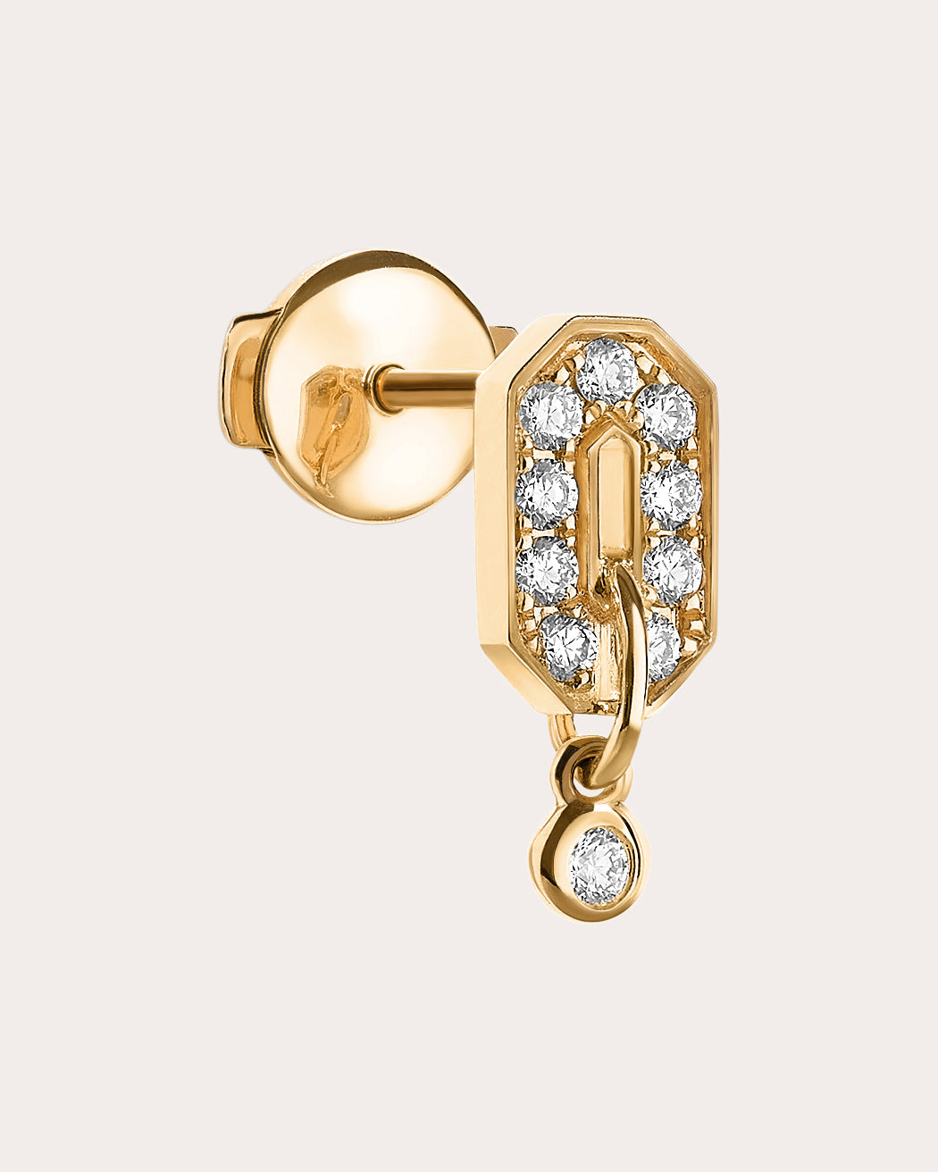 Mini My Way 18K Gold Diamond Single Earring