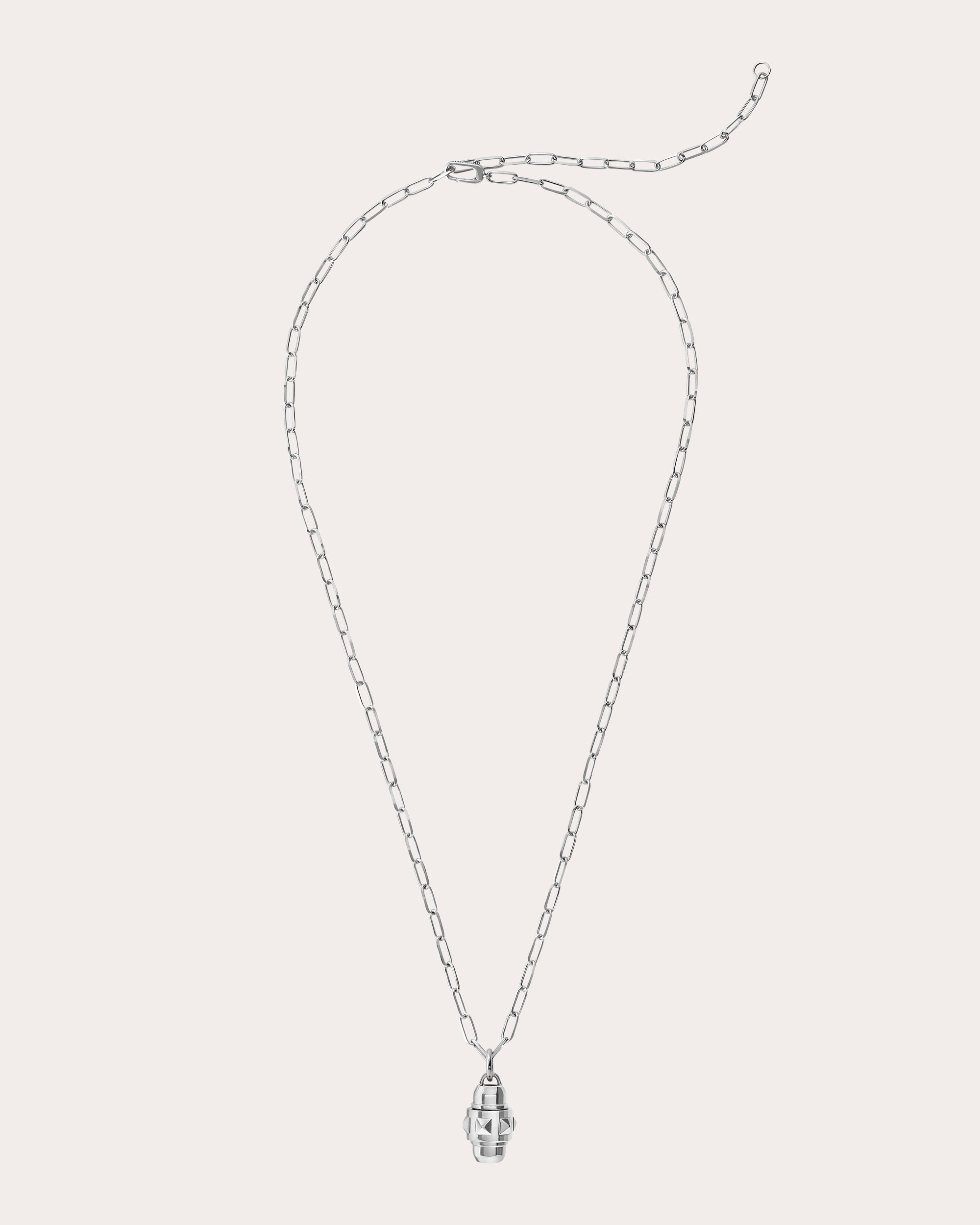 Rockaway Rhodium-Plated Sterling Silver Spinner Pendant Necklace