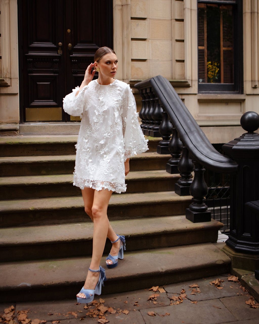 Flora Lace Mini Dress