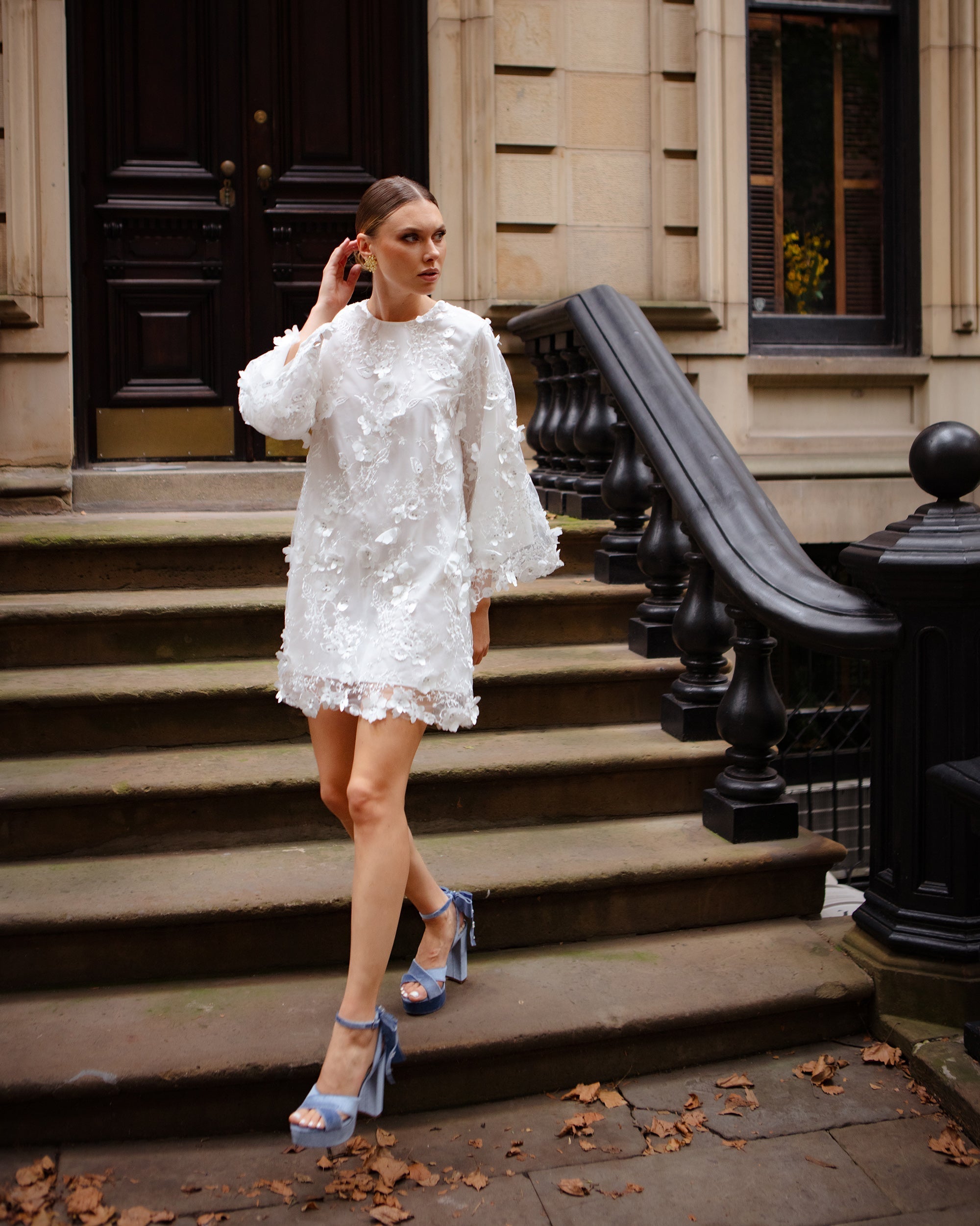 Flora Lace Mini Dress