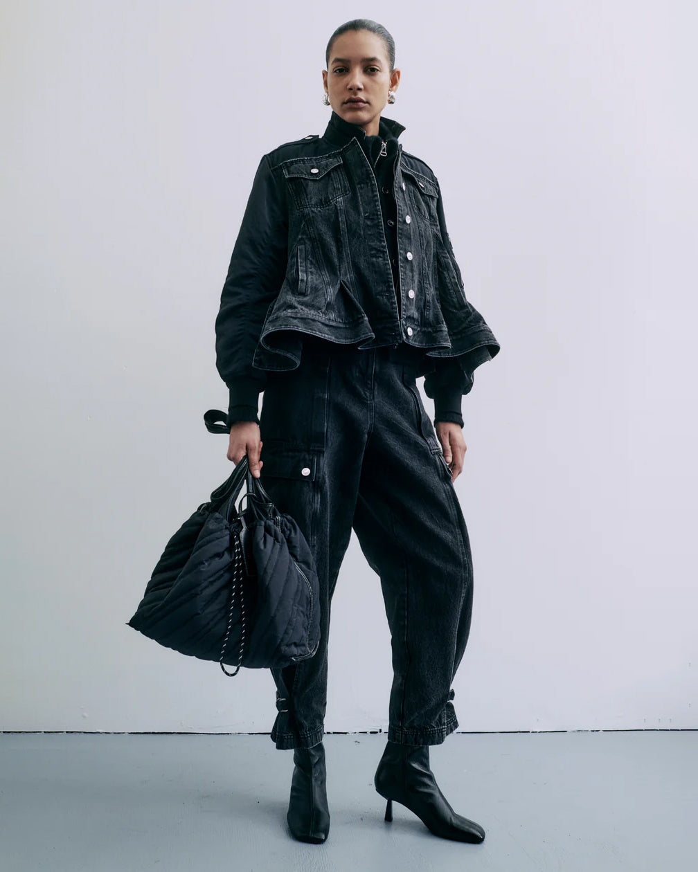 Tapered Cargo Jeans