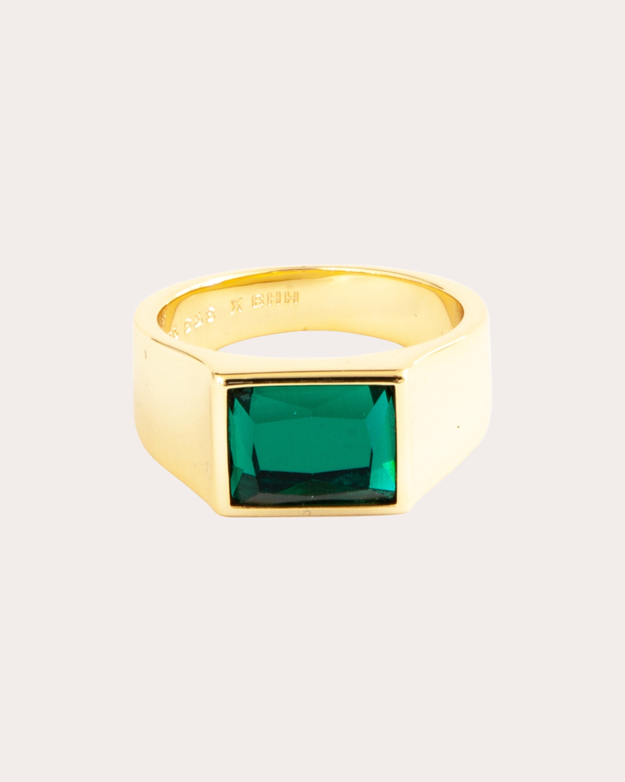 Chunky 14K Gold-Plated Swarovski Crystal Ring