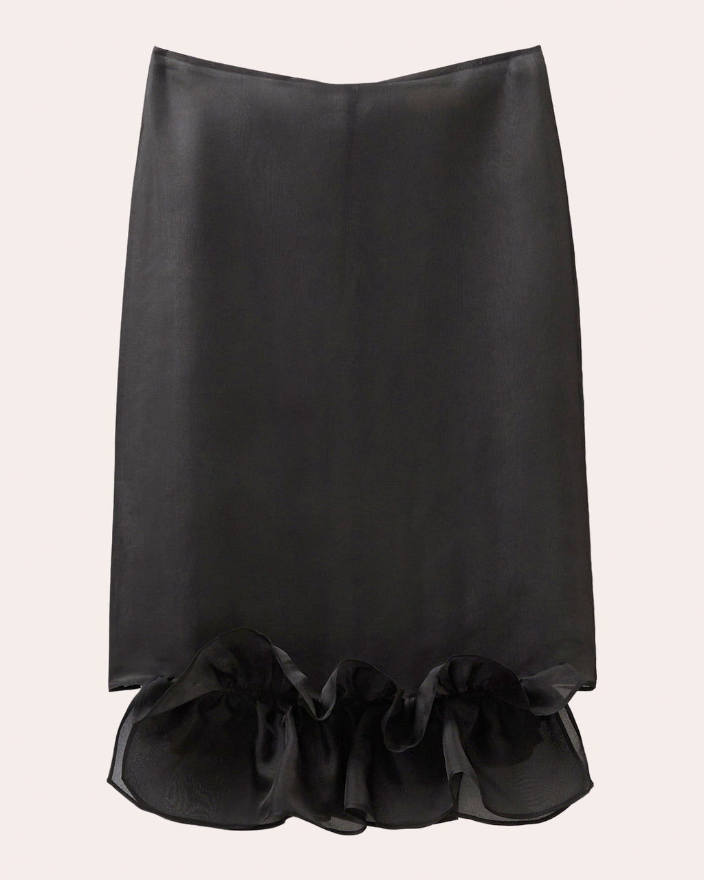 Silk Organza Frill Skirt