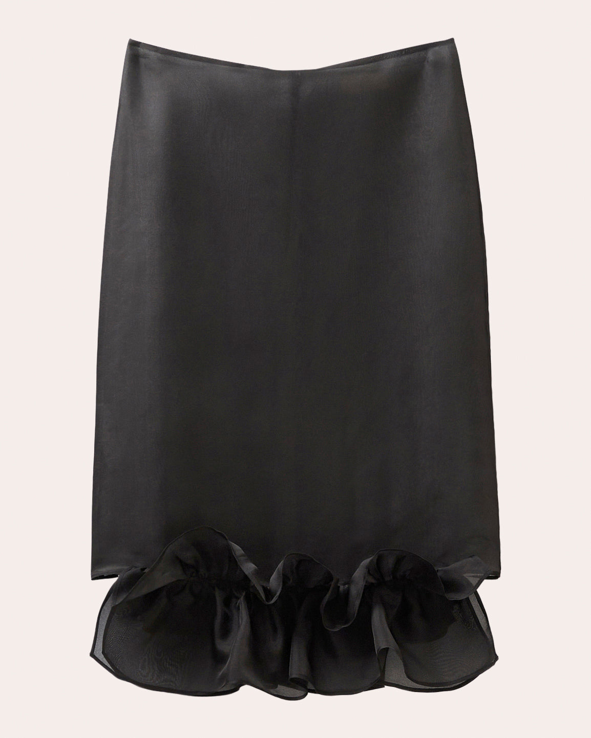 Silk Organza Frill Skirt