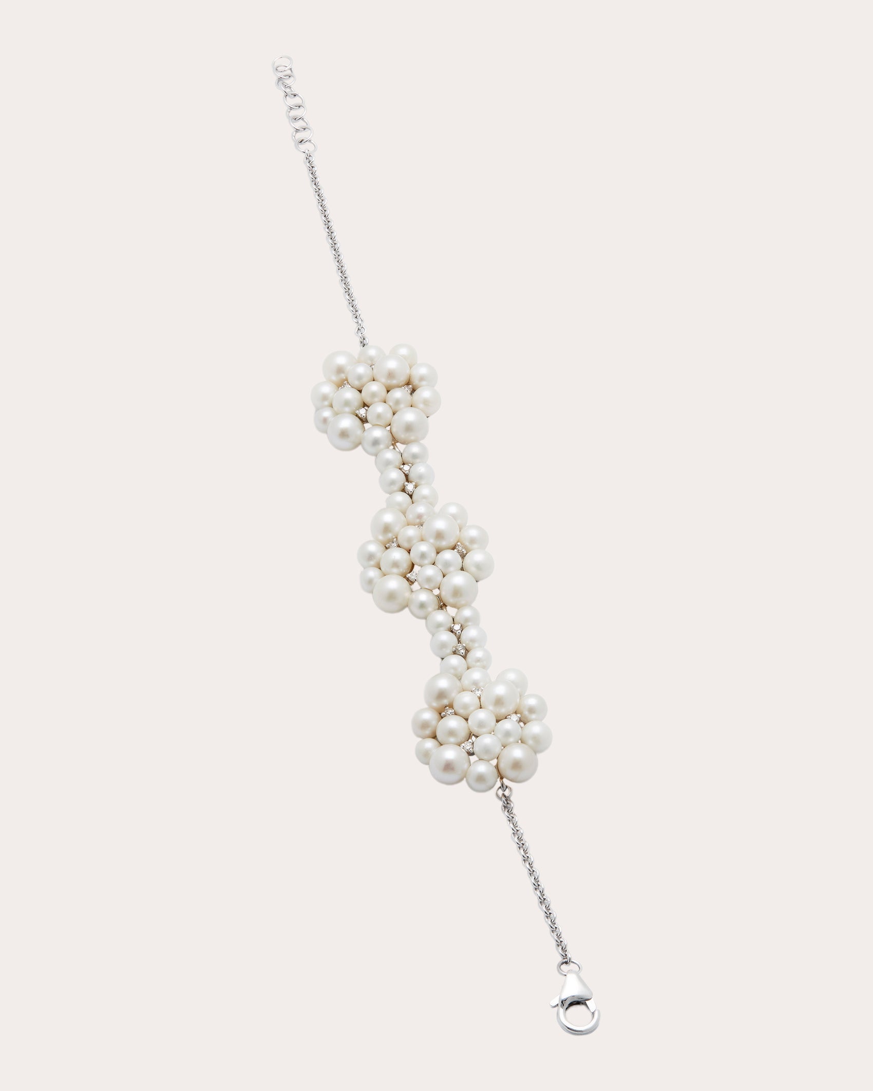 Lily 18K Gold Pearl and Diamond Bracelet