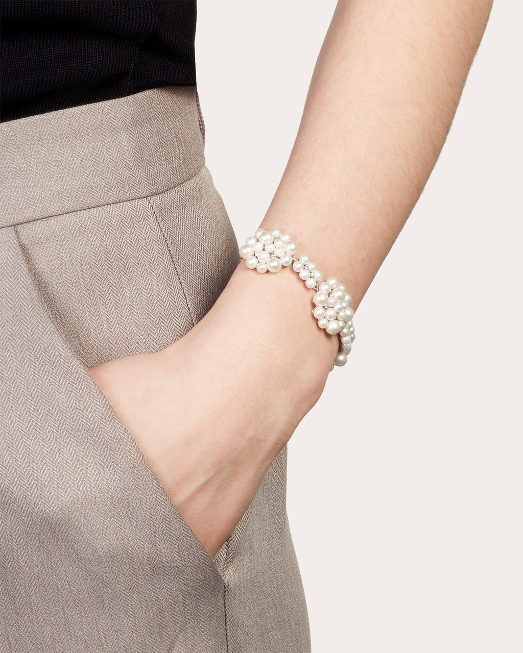 Lily 18K Gold Pearl and Diamond Bracelet