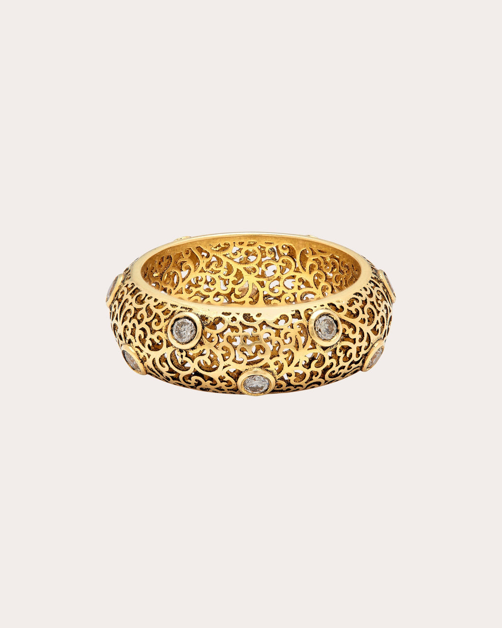 Jali 18K Gold Diamond Band Ring