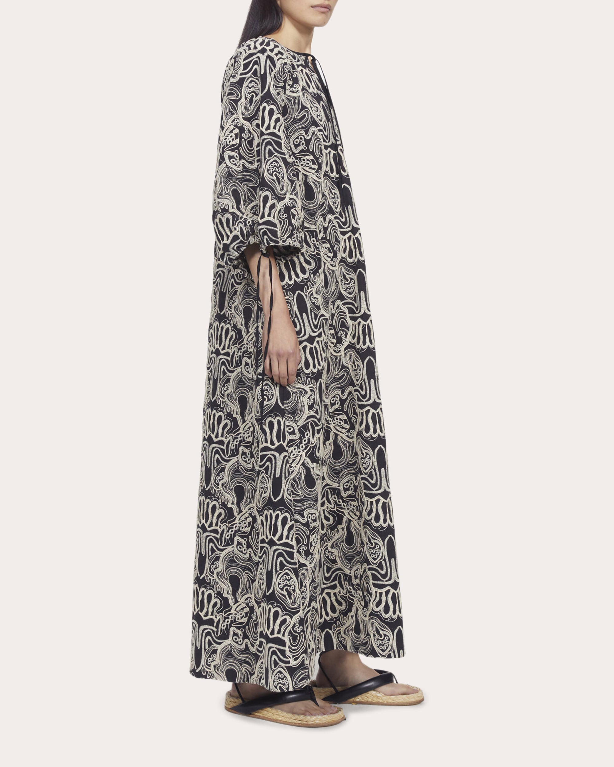 Galaxy Embroidered Maxi Dress