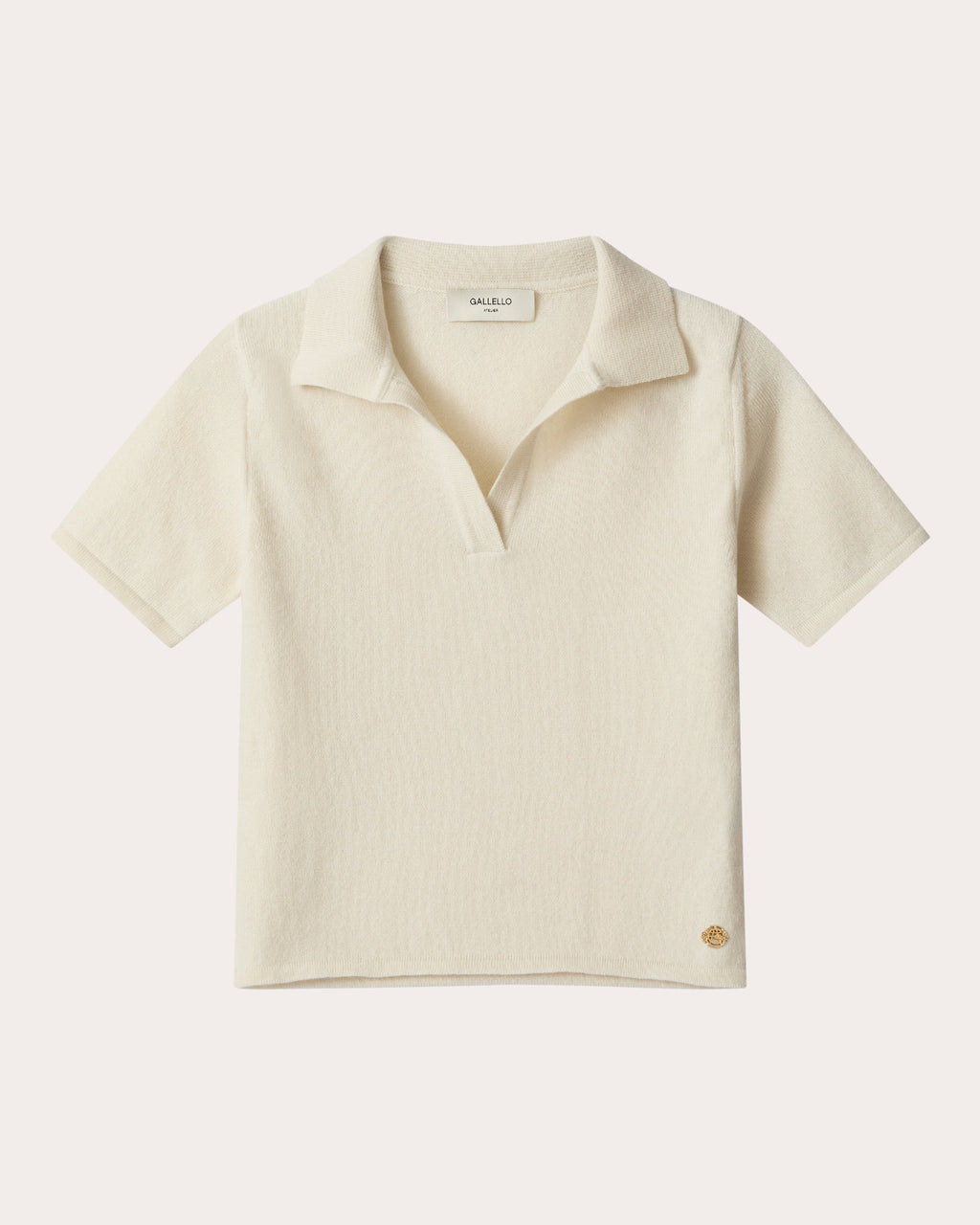 Gia Cashmere Knit Polo Top