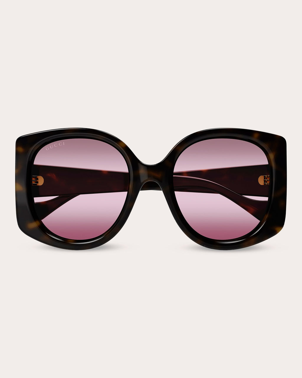 Shiny Havana & Burgundy Butterfly Sunglasses