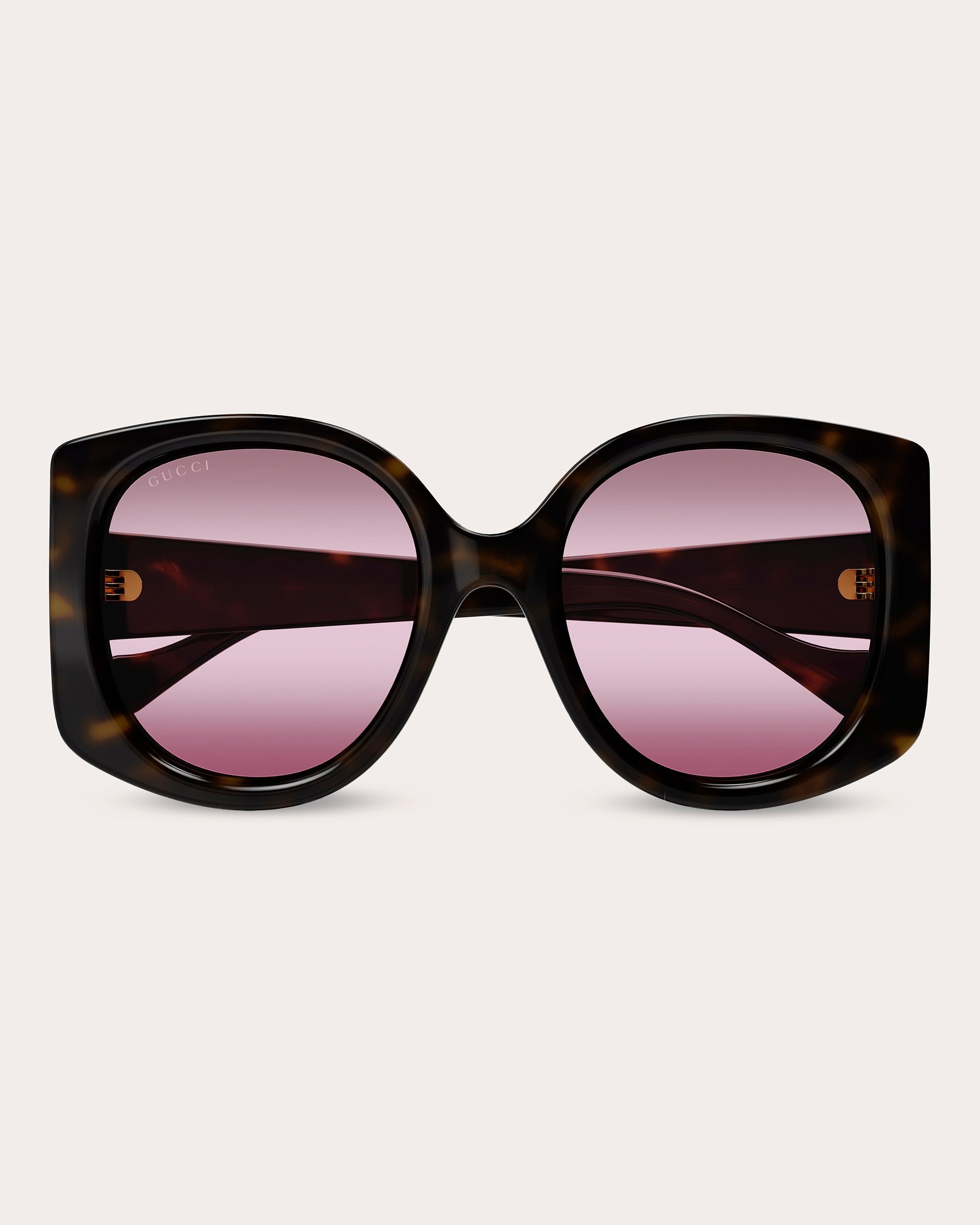 Shiny Havana & Burgundy Butterfly Sunglasses