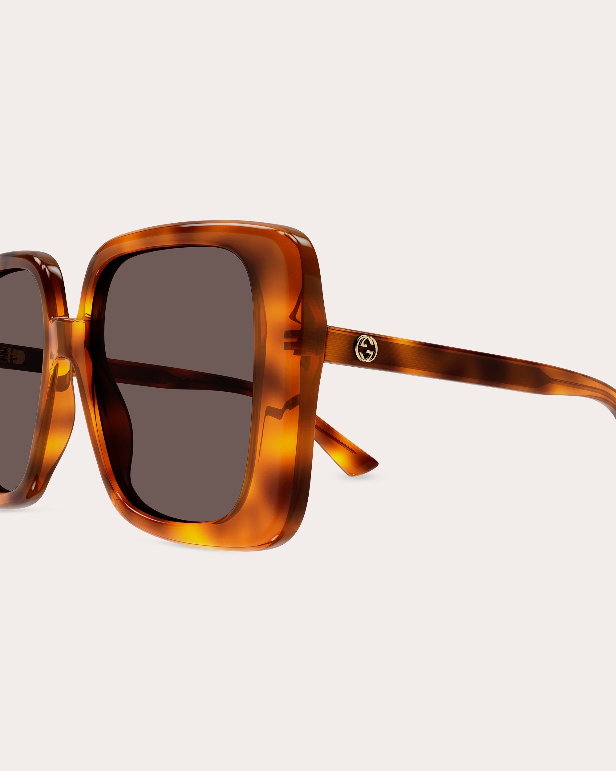 Shiny Blonde Havana Butterfly Sunglasses
