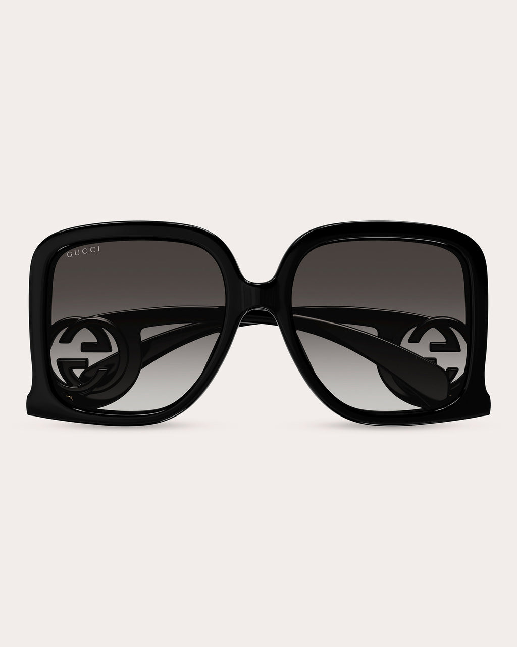 Black & Gray Gradient Square Sunglasses