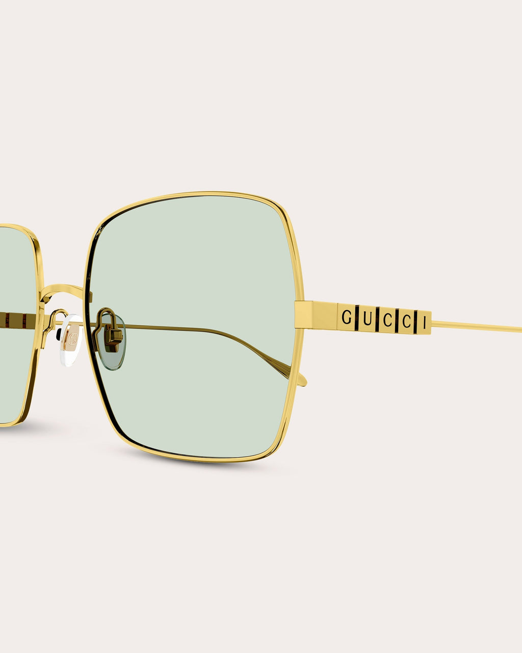 Goldtone Square Sunglasses