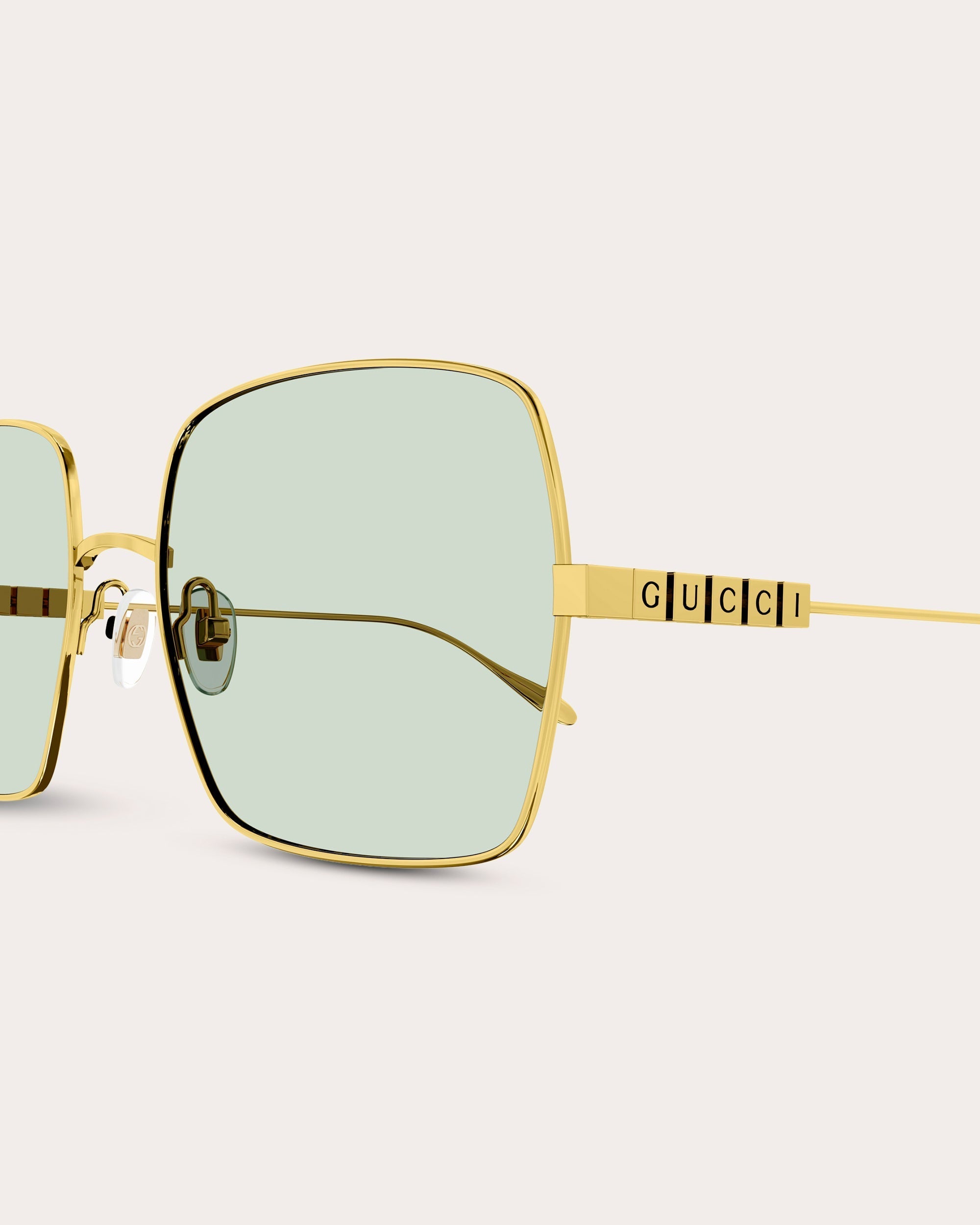 Goldtone Square Sunglasses