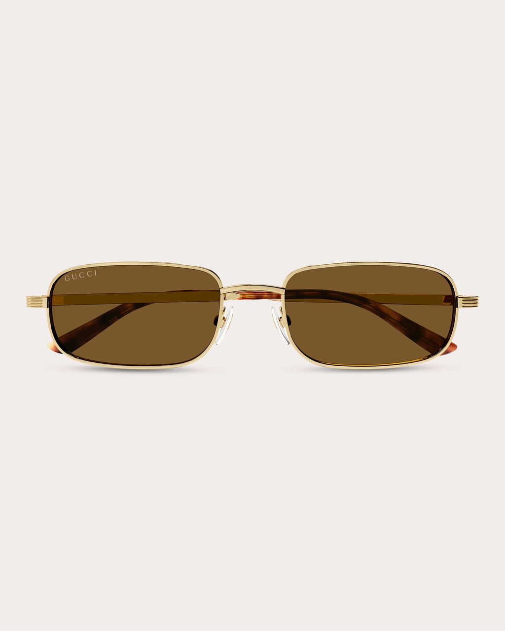 Goldtone Rectangular Sunglasses