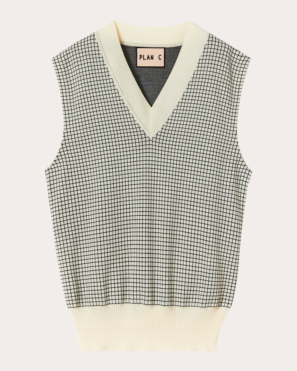 Cotton Jacquard-Knit Vest