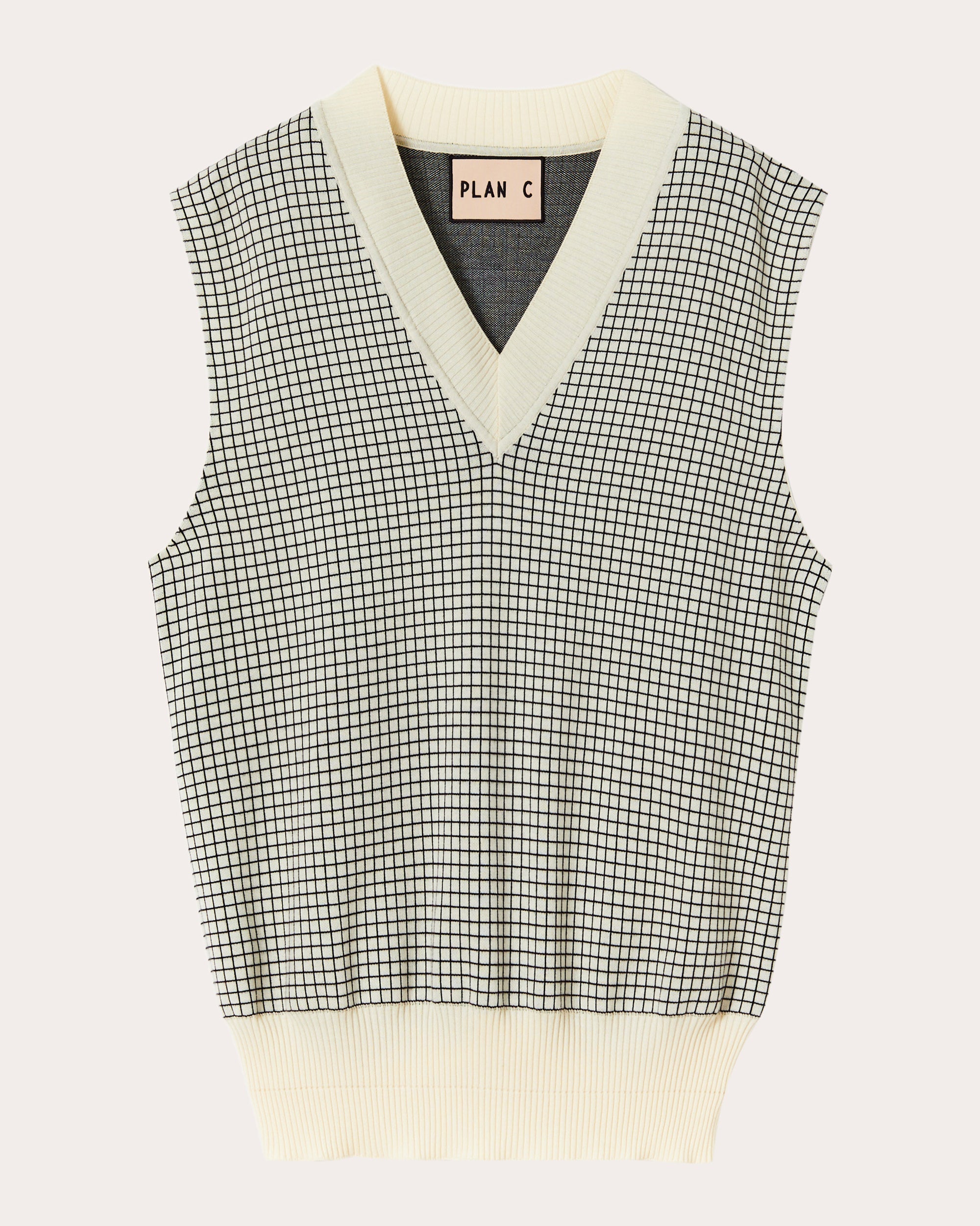 Cotton Jacquard-Knit Vest