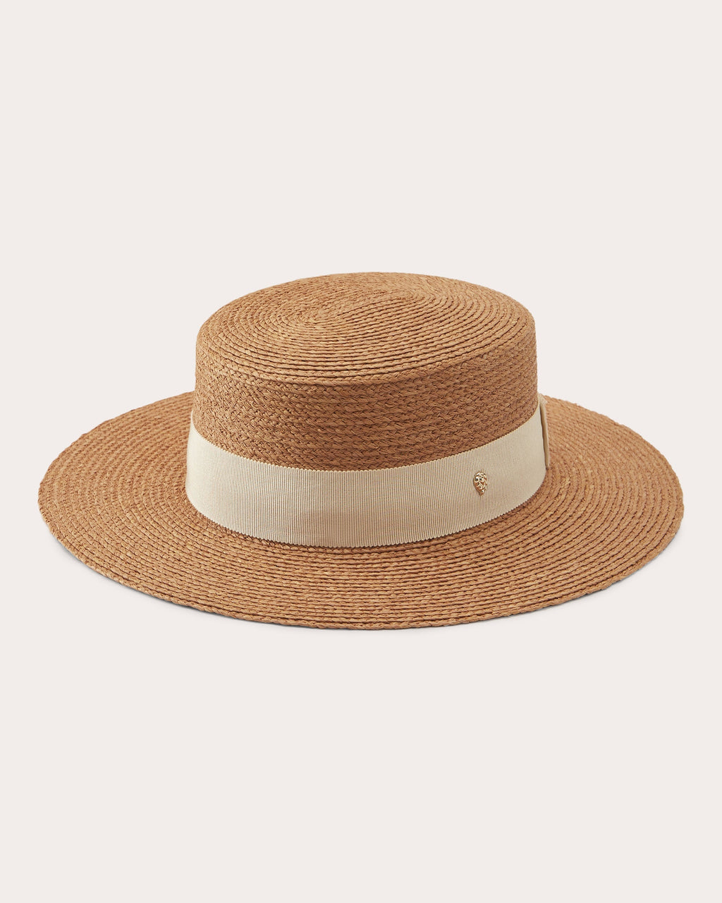 Gracie Grosgrain-Trimmed Raffia Boater
