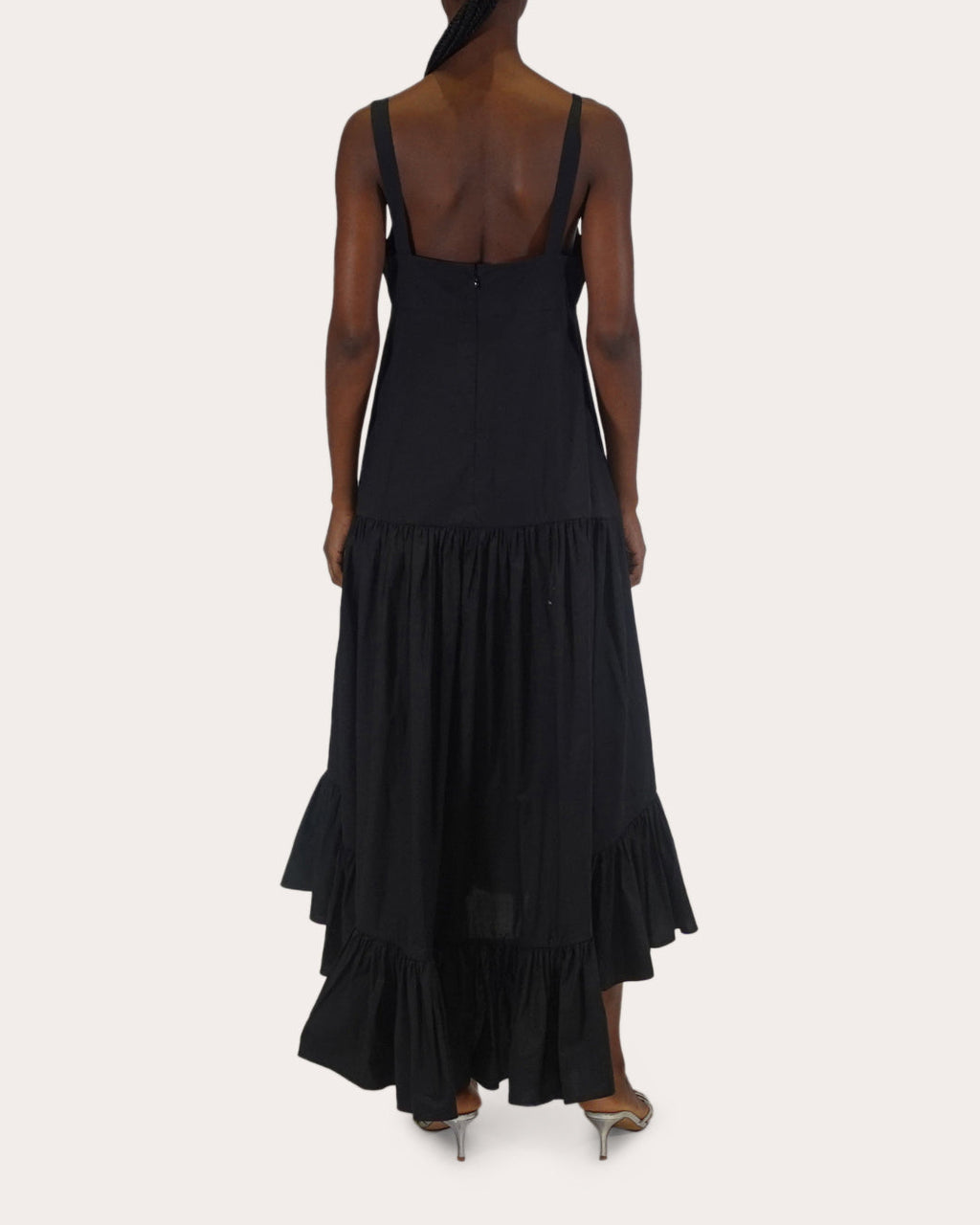 Griffon Tiered Poplin Midi Dress