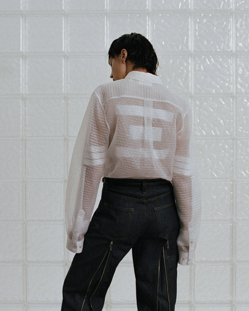 Textured Woven Jacquard Shirt
