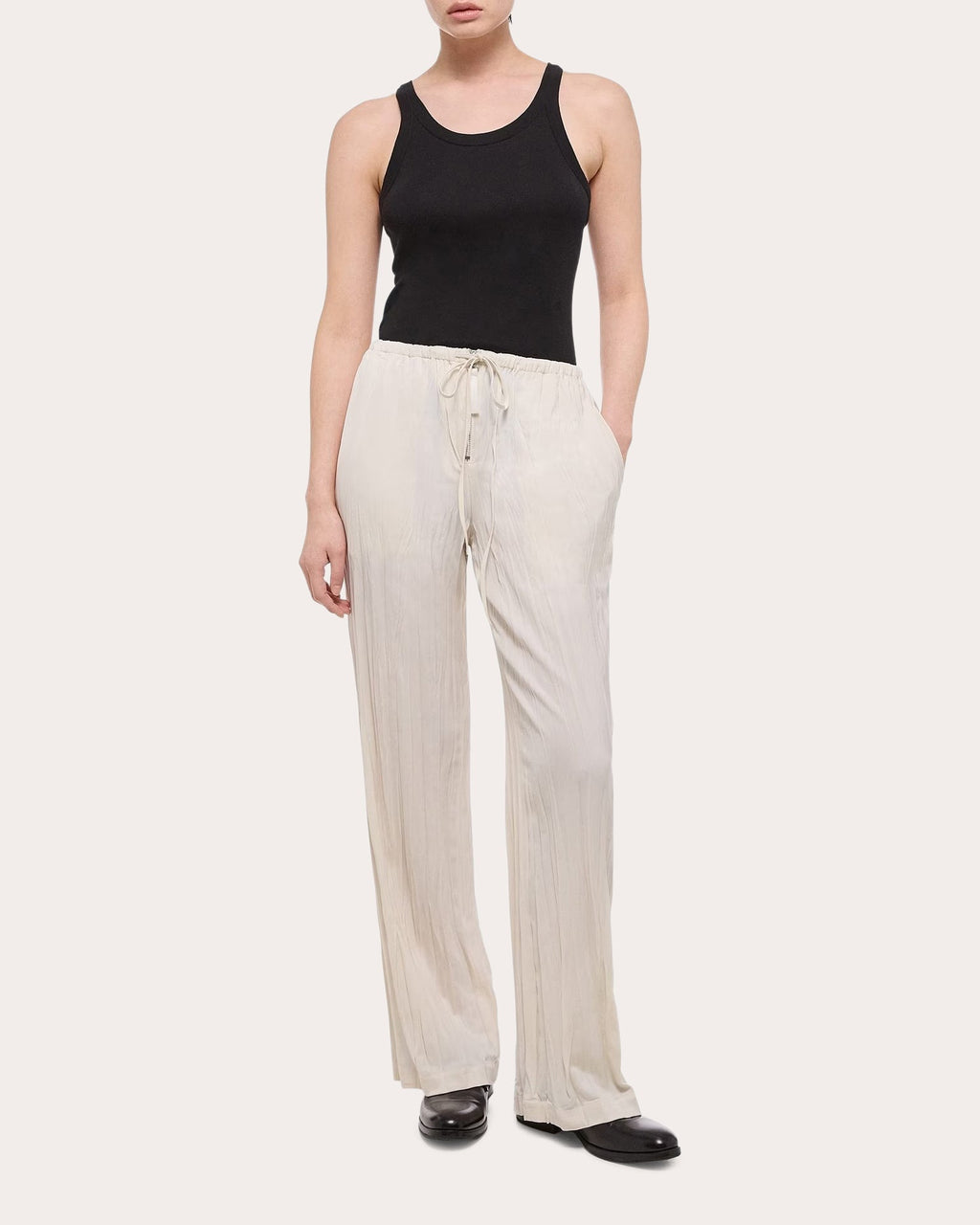 Crushed Satin Pants