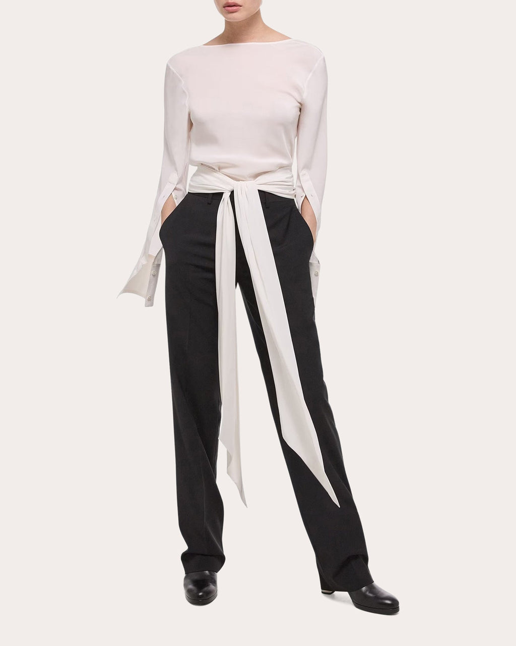Scarf Silk Blouse