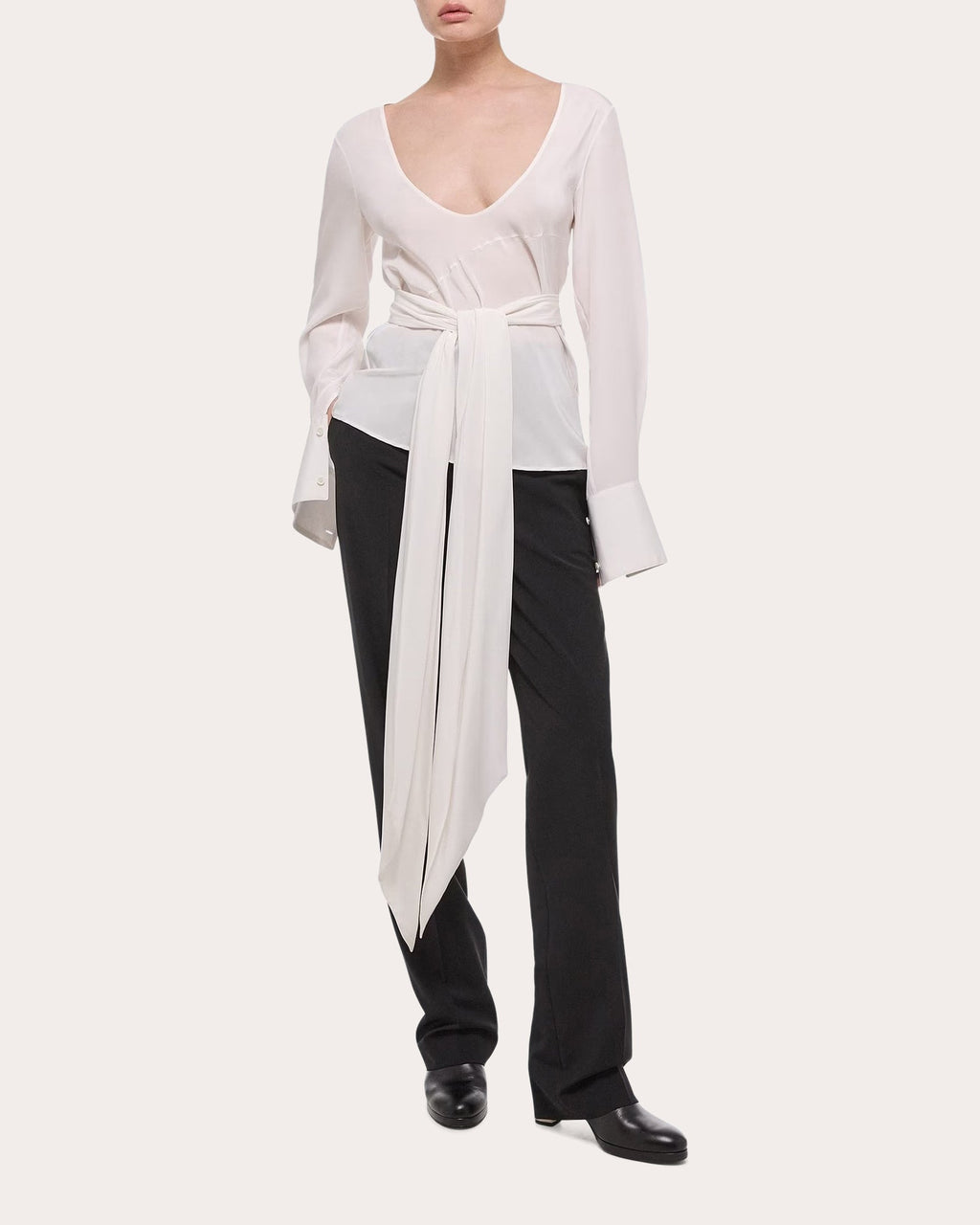 Scarf Silk Blouse