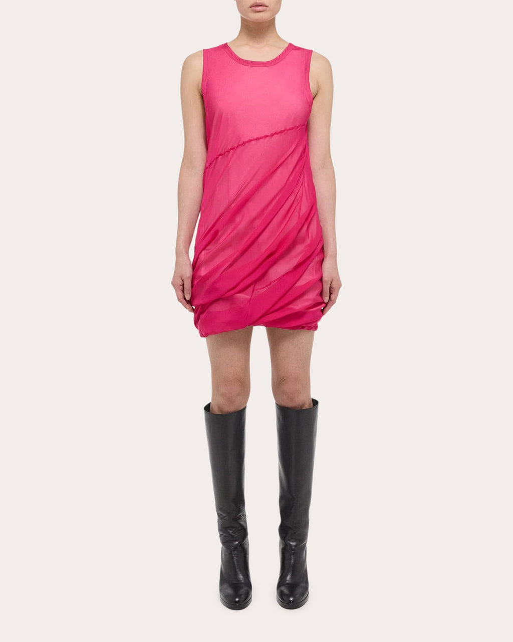 Silk Bubble Mini Dress