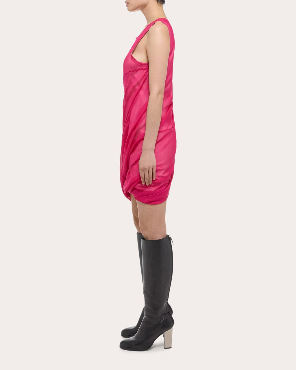 Silk Bubble Mini Dress