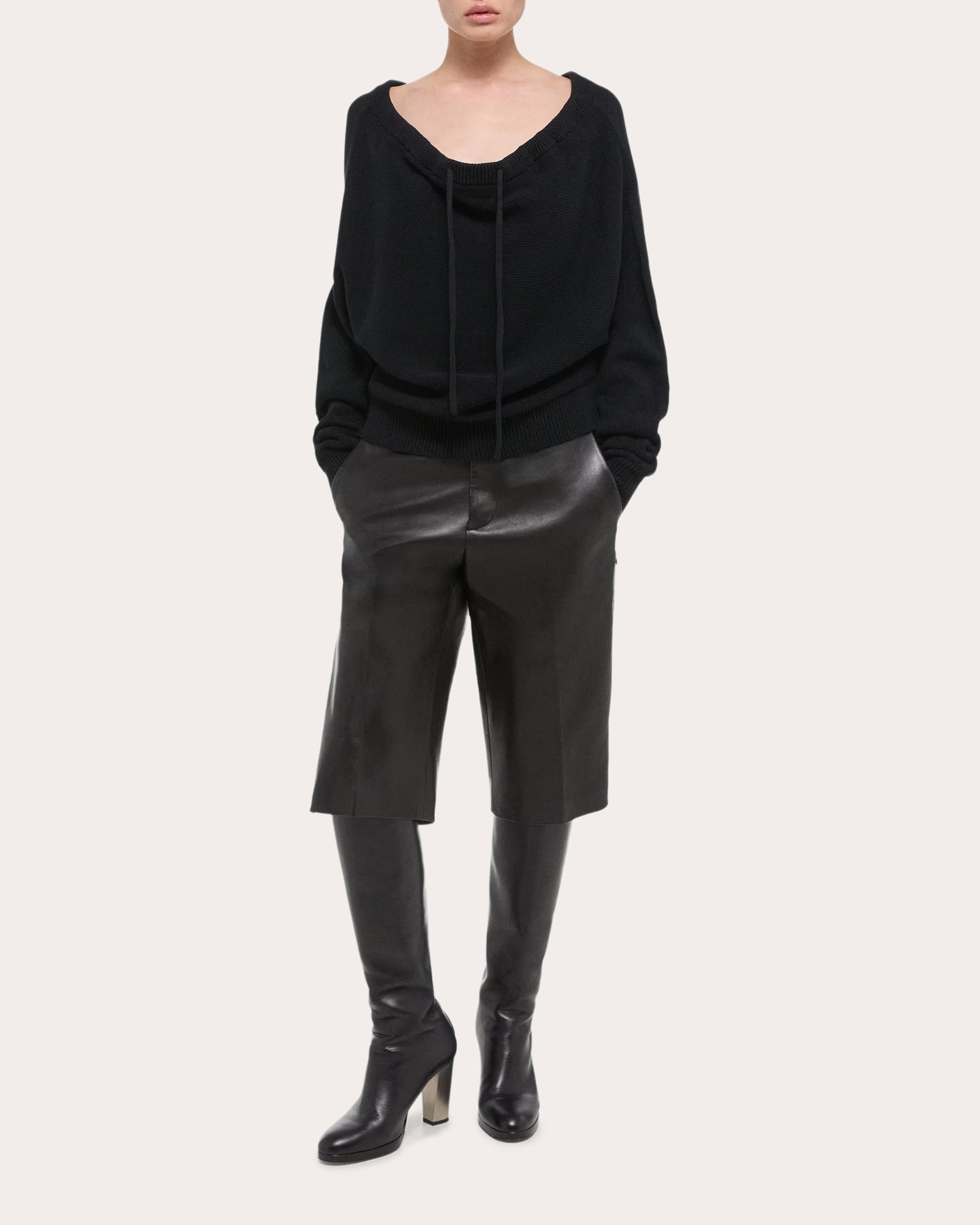 Ruched Dolman Sweater