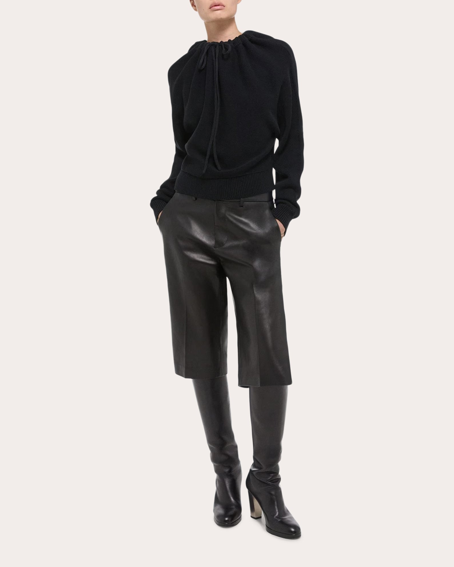 Ruched Dolman Sweater