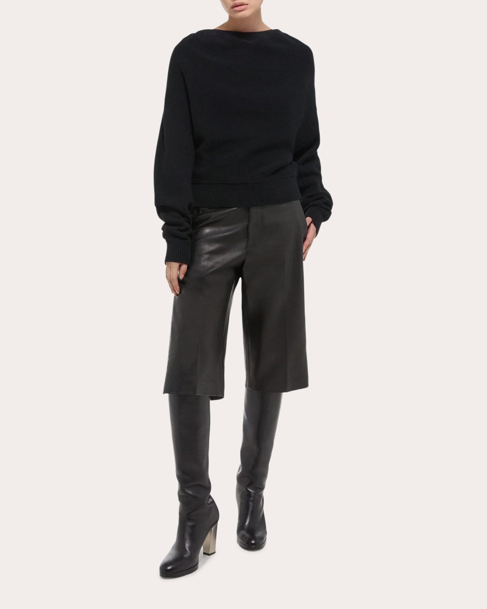 Ruched Dolman Sweater