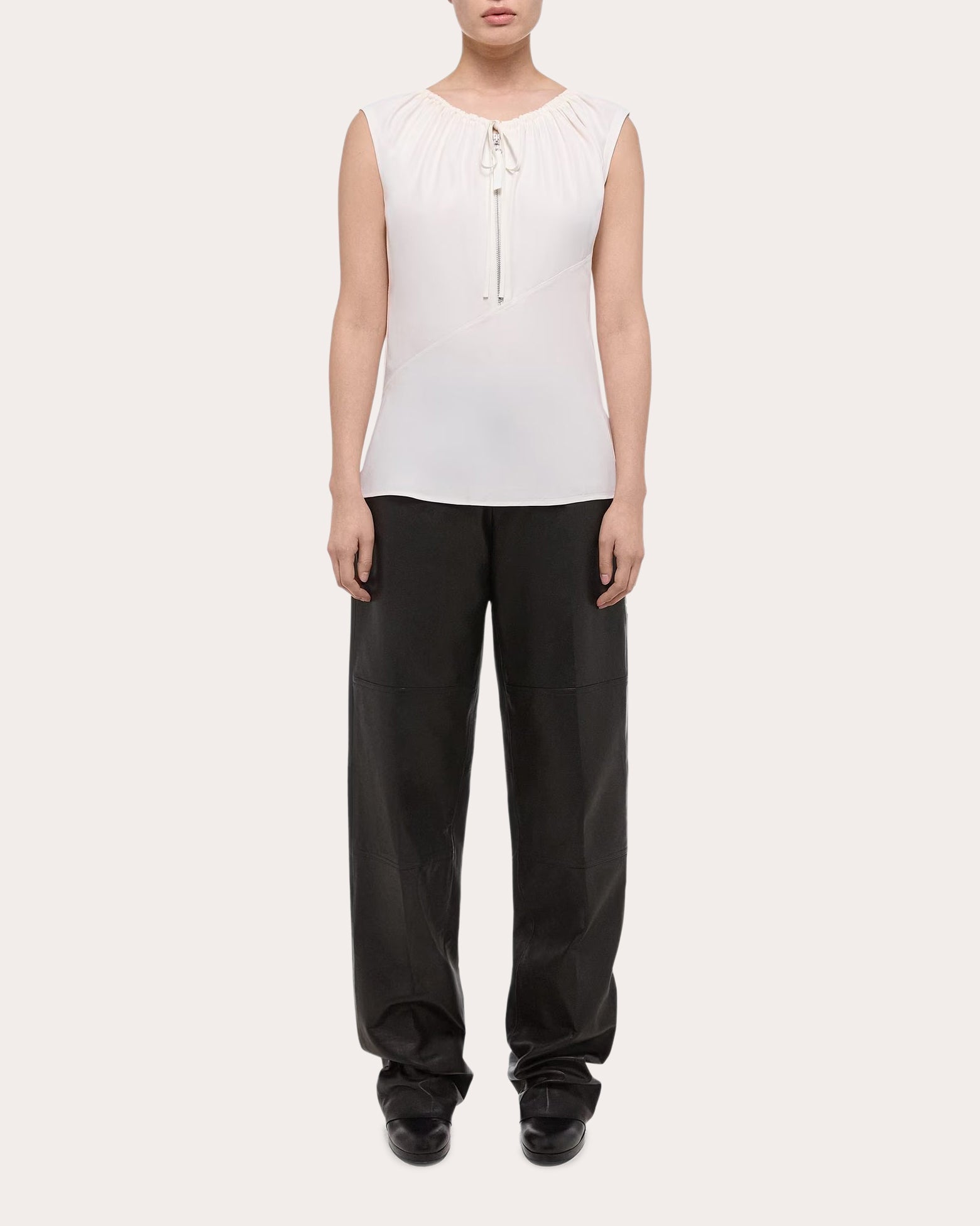Drawstring Sleeveless Top