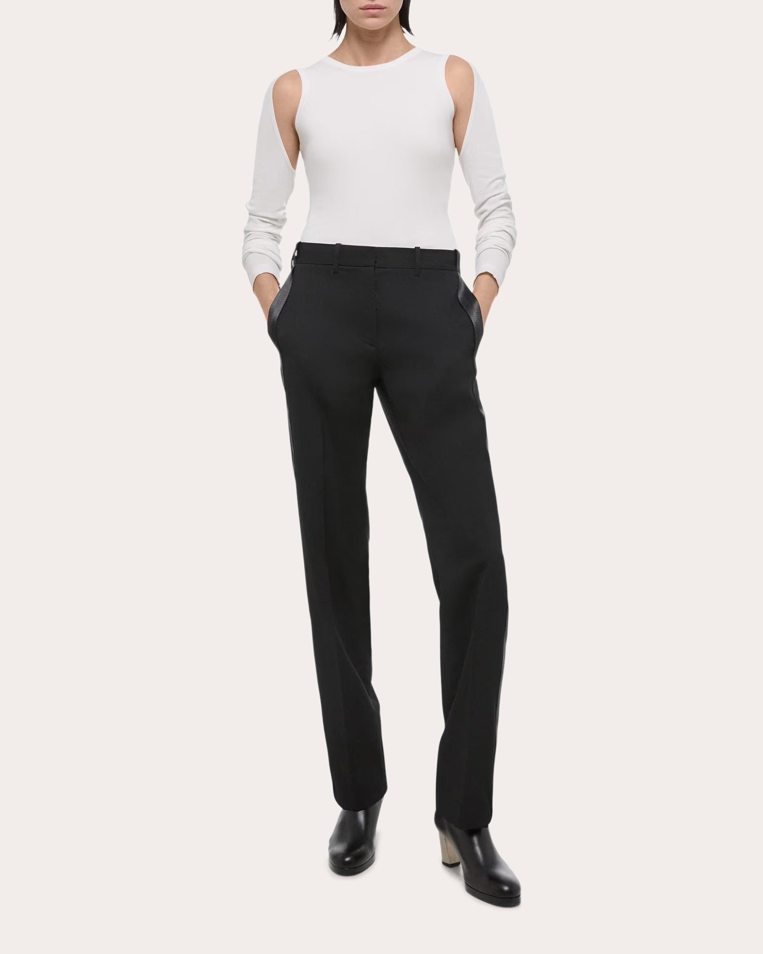 Cutout Cotton Sweater