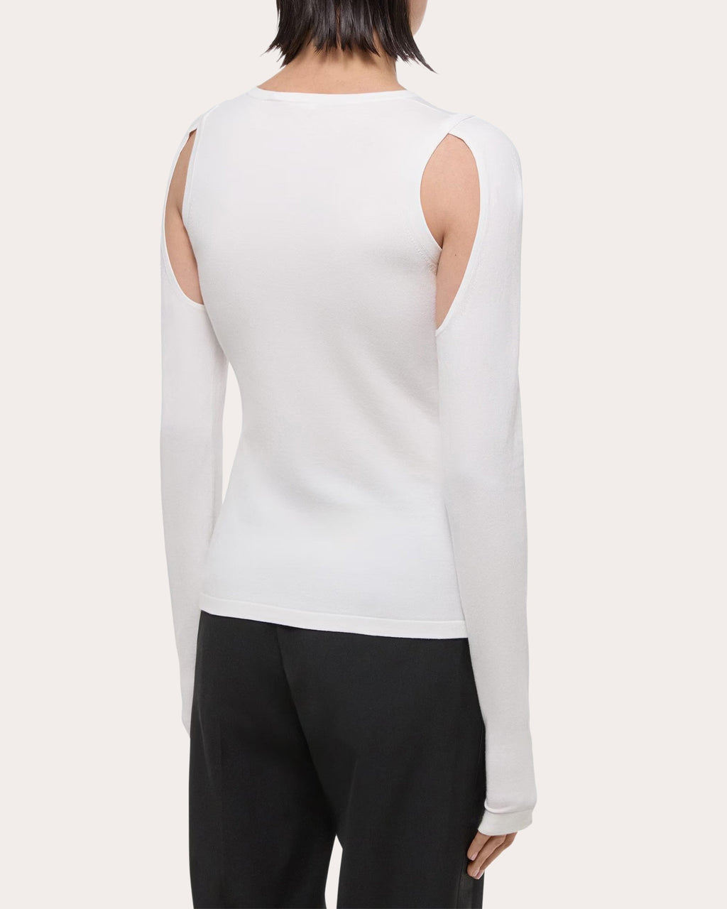 Cutout Cotton Sweater