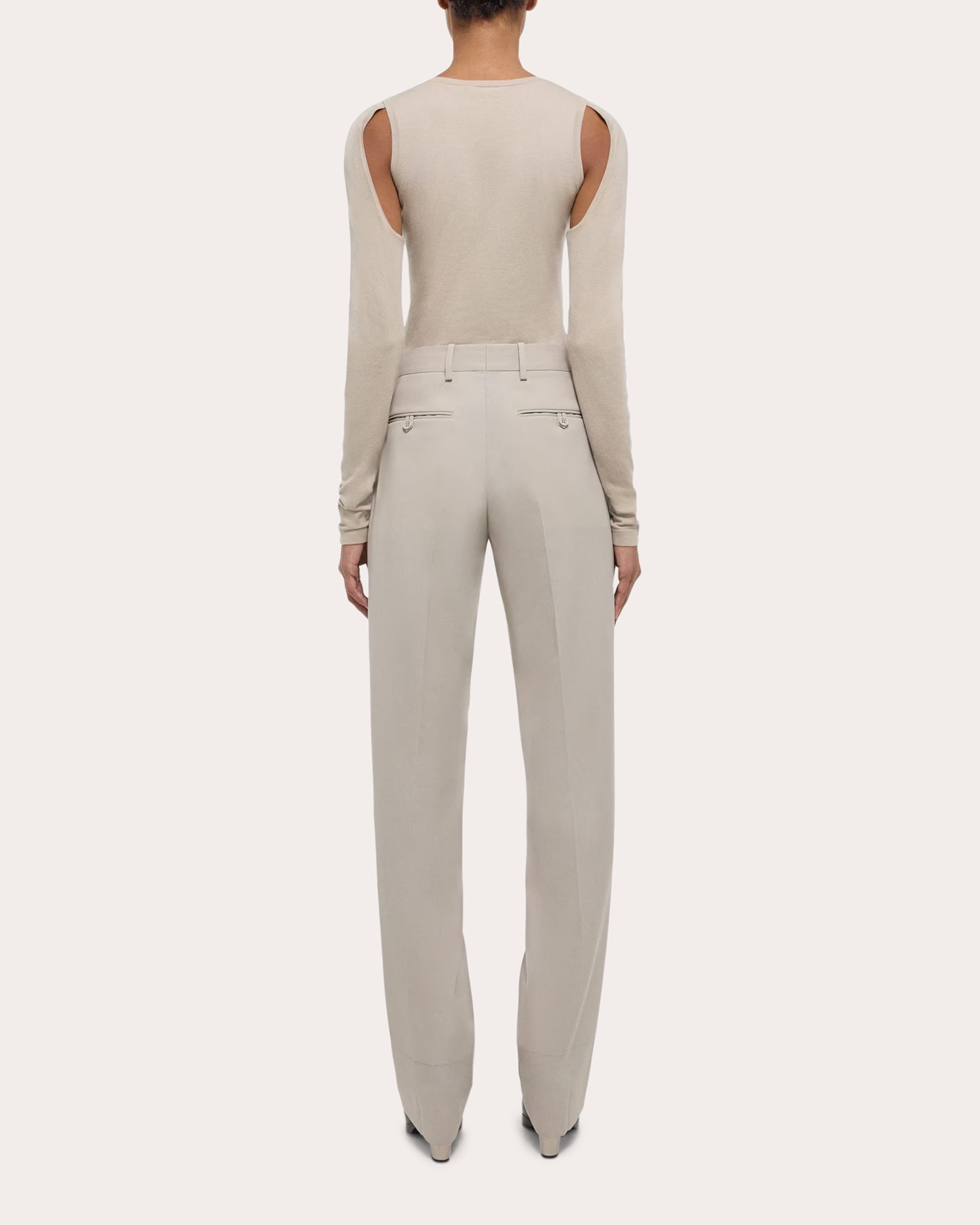 Cutout Cotton Sweater