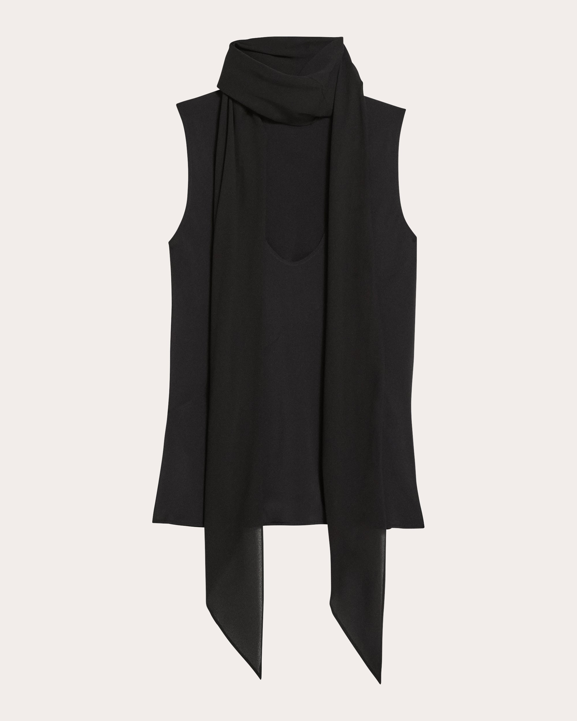 Sleeveless Scarf Top