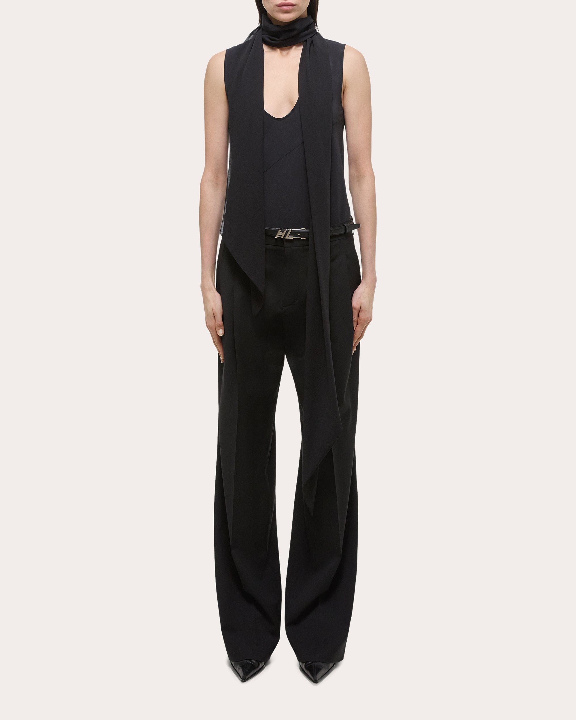 Sleeveless Scarf Top